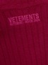  - VETEMENTS - Washing label wool rib knit oversized high neck cardigan
