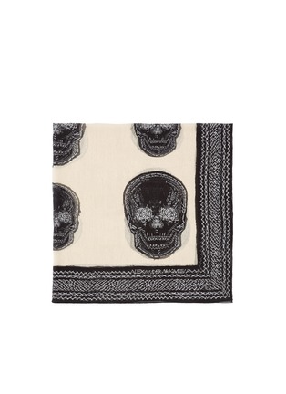 Main View - Click To Enlarge - ALEXANDER MCQUEEN - Skull and stitch print silk scarf