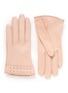 Main View - Click To Enlarge - ALEXANDER MCQUEEN - Stud cuff short leather gloves