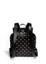 Back View - Click To Enlarge - ALEXANDER MCQUEEN - 'Padlock' stud leather backpack