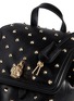 Front View - Click To Enlarge - ALEXANDER MCQUEEN - 'Padlock' stud leather backpack