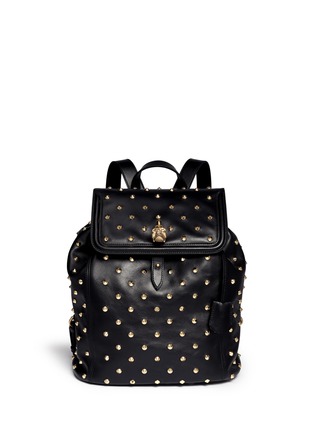 Main View - Click To Enlarge - ALEXANDER MCQUEEN - 'Padlock' stud leather backpack
