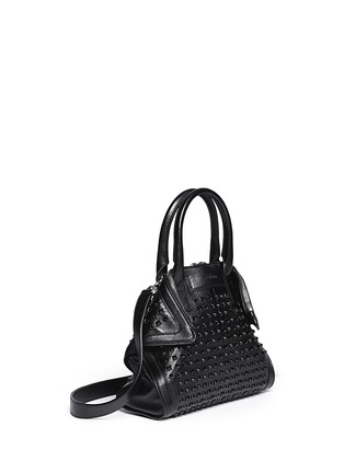 Front View - Click To Enlarge - ALEXANDER MCQUEEN - 'De Manta' mini stud leather tote