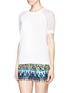 Front View - Click To Enlarge - J.CREW - Sheer sleeve crepe sweater