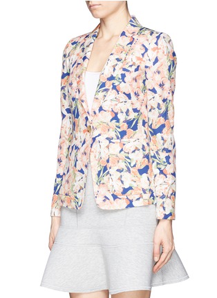 Front View - Click To Enlarge - J CREW - Collection silk blazer in iris floral