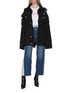 Figure View - Click To Enlarge - FAITH CONNEXION - Strass distressed oversized denim jacket