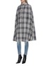 Front View - Click To Enlarge - FAITH CONNEXION - Houndstooth check plaid tweed cape