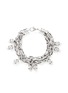 Main View - Click To Enlarge - ALEXANDER MCQUEEN - Crystal skull chain bracelet
