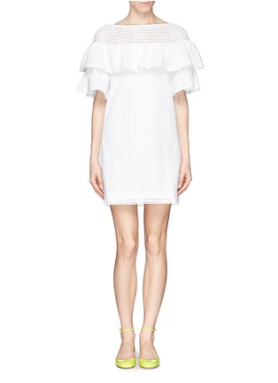 Main View - Click To Enlarge - J.CREW - Collection mixed eyelet dress