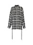 Main View - Click To Enlarge - FAITH CONNEXION - Lace cuff chest pocket oversized tweed shirt