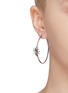 Figure View - Click To Enlarge - ALEXANDER MCQUEEN - Swarovski crystal pavé spider hoop earrings