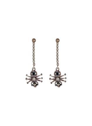 Main View - Click To Enlarge - ALEXANDER MCQUEEN - Swarovski crystal pavé spider single drop earring