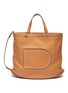Main View - Click To Enlarge - DELVAUX - 'Pin Cabas' leather shoulder bag