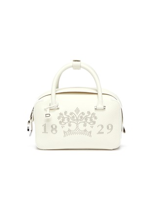 Main View - Click To Enlarge - DELVAUX - 'Cool Box Mini' stud embellished leather bag
