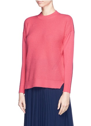 Front View - Click To Enlarge - WHISTLES - 'Bea' zip wool-cashmere sweater