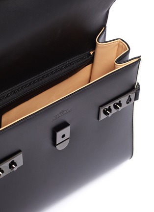 Detail View - Click To Enlarge - DELVAUX - 'Tempête MM B Illusion Box' leather satchel