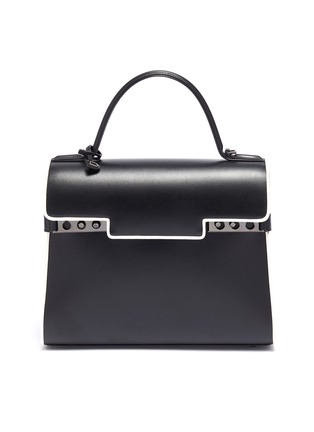Main View - Click To Enlarge - DELVAUX - 'Tempête MM B Illusion Box' leather satchel