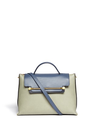 Main View - Click To Enlarge - CHLOÉ - 'Clare' large leather shoulder bag