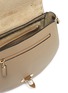 Detail View - Click To Enlarge - VALENTINO GARAVANI - Valentino Garavani 'Rockstud' small grainy leather saddle bag