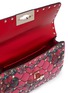 Detail View - Click To Enlarge - VALENTINO GARAVANI - Valentino Garavani 'Rockstud Spike' rose print small quilted leather shoulder bag