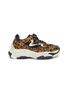 Main View - Click To Enlarge - ASH - 'Addict Ter' chunky outsole cheetah print sneakers