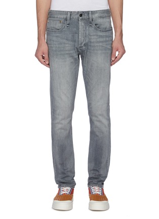 Main View - Click To Enlarge - DENHAM - 'Razor GRLHG' washed slim jeans