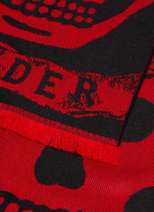 Detail View - Click To Enlarge - ALEXANDER MCQUEEN - Royal Banner wool scarf