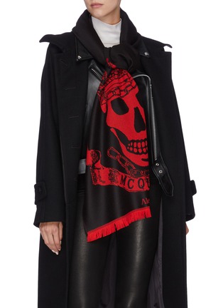Figure View - Click To Enlarge - ALEXANDER MCQUEEN - Royal Banner wool scarf