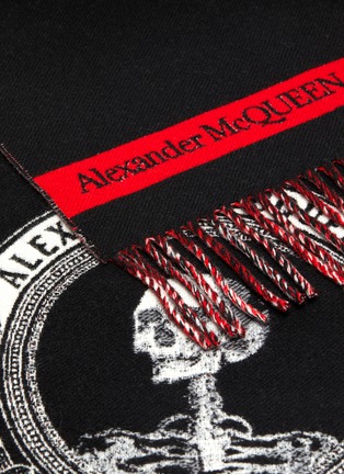 Detail View - Click To Enlarge - ALEXANDER MCQUEEN - Promise Banner wool blend scarf