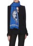 Figure View - Click To Enlarge - ALEXANDER MCQUEEN - 'Botanical Punk' skull scarf