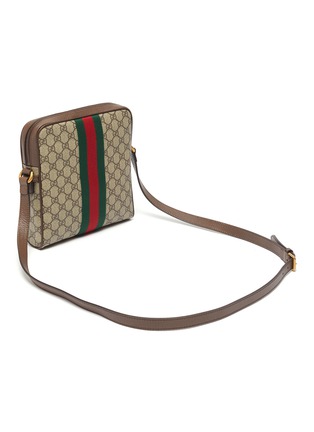 Detail View - Click To Enlarge - GUCCI - 'Ophidia' Web stripe GG Supreme canvas small messenger bag