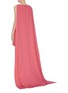 Back View - Click To Enlarge - OSCAR DE LA RENTA - Sleeveless cape dress