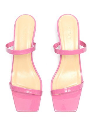 BY FAR Thalia patent leather sandals Lane Crawford