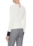 Back View - Click To Enlarge - ALEXANDER MCQUEEN - Rib knit contrast cuff top