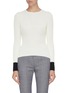 Main View - Click To Enlarge - ALEXANDER MCQUEEN - Rib knit contrast cuff top
