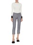 Figure View - Click To Enlarge - ALEXANDER MCQUEEN - Rib knit contrast cuff top