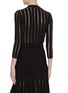 Back View - Click To Enlarge - ALEXANDER MCQUEEN - Cutout stripe cardigan