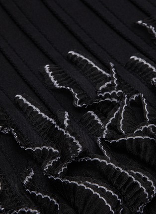 Detail View - Click To Enlarge - ALEXANDER MCQUEEN - Ruffle trim skirt
