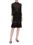 Figure View - Click To Enlarge - ALEXANDER MCQUEEN - Contast panel cutout stripe skirt