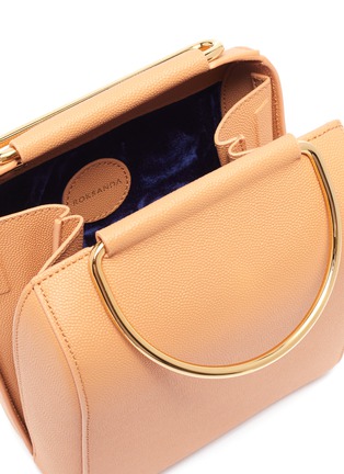 Detail View - Click To Enlarge - ROKSANDA - 'Besa' ring handle leather crossbody bag