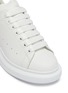 Detail View - Click To Enlarge - ALEXANDER MCQUEEN - 'Oversized Sneaker' in leather with suede collar
