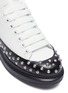 Detail View - Click To Enlarge - ALEXANDER MCQUEEN - 'Larry' contrast sole studded sneakers
