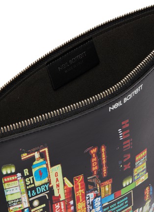 Detail View - Click To Enlarge - NEIL BARRETT - Shinjuku print leather pouch