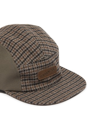 Detail View - Click To Enlarge - NANAMICA - Houndstooth tweed panelled cap