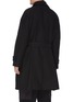Back View - Click To Enlarge - INDICE STUDIO - 'Dimensions' asymmetric button-up belt coat