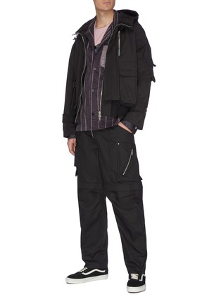 Figure View - Click To Enlarge - INDICE STUDIO - Convertible-to-short cargo pants