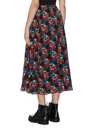 Back View - Click To Enlarge - VALENTINO GARAVANI - X UNDERCOVER 'Lovers' graphic print pleated skirt