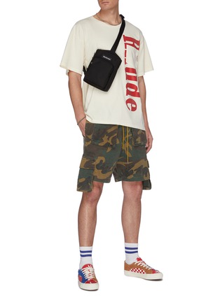 Figure View - Click To Enlarge - RHUDE - Camouflage print cargo shorts