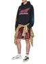 Figure View - Click To Enlarge - RHUDE - Logo print contrast drawstring oversized shorts