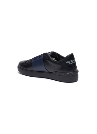  - VALENTINO GARAVANI - Valentino Garavani x UNDERCOVER 'Open' portrait UFO patch colourblock leather sneakers